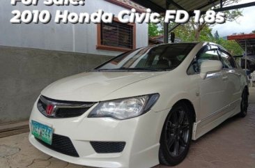 White Honda Civic 2010 for sale in Lipa