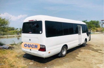 White Toyota Coaster 2016 for sale in Manual