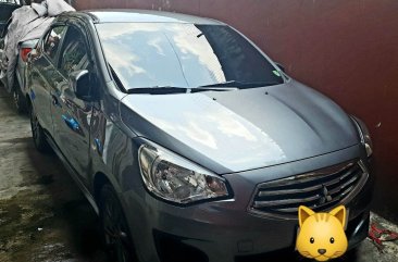 Silver Mitsubishi Mirage g4 2015 for sale in Manual