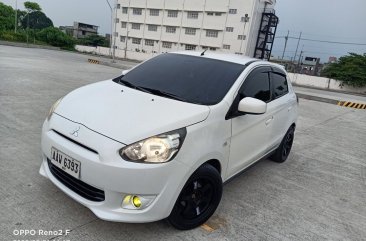 White Mitsubishi Mirage 2014 for sale in Automatic