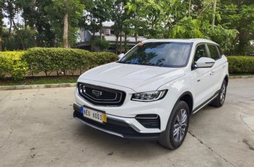 Selling White Geely Azkarra 2021 in Quezon City