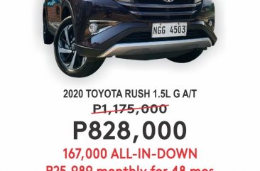 Sell White 2020 Toyota Rush in Cainta