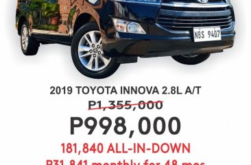 White Toyota Innova 2019 for sale in Cainta