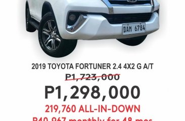 White Toyota Fortuner 2019 for sale in Automatic