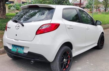 White Mazda 2 2010 for sale in Quezon City