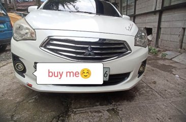 White Mitsubishi Mirage 2018 for sale in Manual