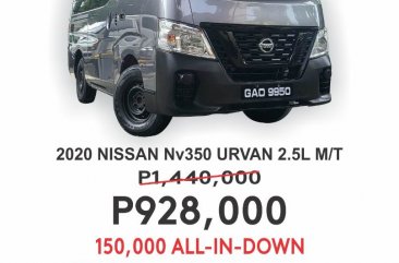 White Nissan Nv350 urvan 2020 for sale in Manual
