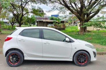 White Mazda 2 2010 for sale in Quezon City