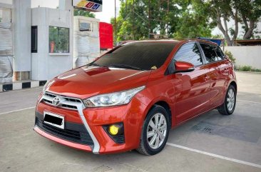 Orange Toyota Yaris 2015 for sale in Automatic