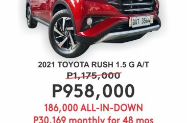 White Toyota Rush 2021 for sale in Cainta