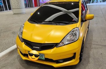 Yellow Honda Jazz 2012 for sale in Quezon City