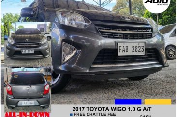 White Toyota Wigo 2017 for sale in Automatic