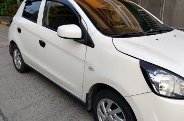 White Mitsubishi Mirage 2014 for sale in Angono