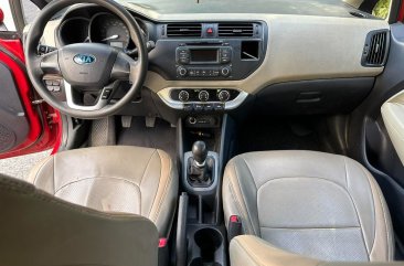 White Kia Rio 2014 for sale in Manual