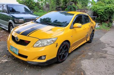 Yellow Toyota Corolla altis 2008 for sale in Pasig