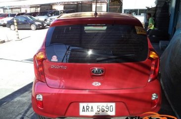 Selling Red Kia Picanto 2014 Hatchback at 13074 in Manila