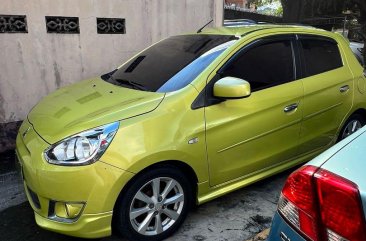 White Mitsubishi Mirage 2013 for sale in Quezon City