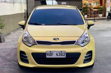 Yellow Kia Rio 2016 for sale in Automatic