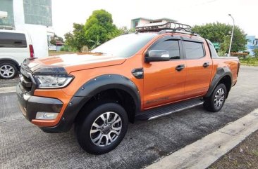 Orange Ford Ranger 2018 for sale in Manual