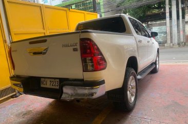 White Toyota Hilux 2018 for sale in Quezon City