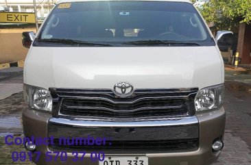 Pearl White Toyota Hiace Super Grandia 2018 for sale in Pasig