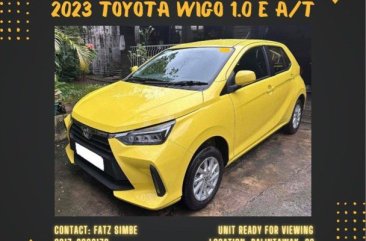 Selling Yellow Toyota Wigo 2023 in Quezon City