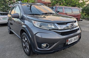 Grey Honda BR-V 2017 SUV / MPV at Automatic  for sale in Manila