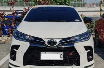 Pearl White Toyota Vios 2022 for sale in Quezon City