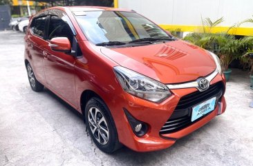Orange Toyota Wigo 2019 for sale in Quezon City