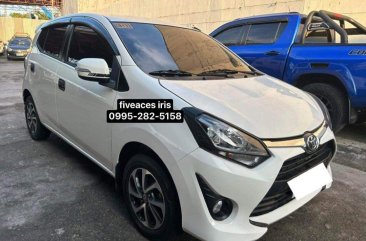 White Toyota Wigo 2019 for sale in Automatic