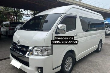 White Toyota Hiace Super Grandia 2018 for sale in Automatic