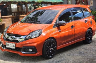 Orange Honda Mobilio 2015 for sale in 