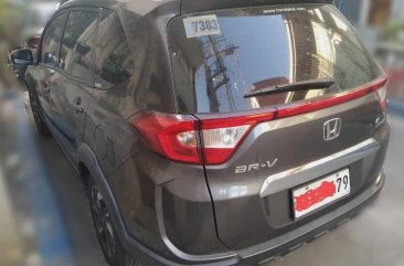 Grey Honda BR-V 2017 SUV / MPV at Cvt  for sale in Manila