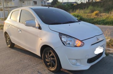 White Mitsubishi Mirage 2013 Hatchback at Automatic  for sale in General Mariano Alvarez