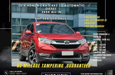 2018 Honda CR-V  S-Diesel 9AT in Makati, Metro Manila