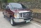 Ford E150 XLT Premium AT Red Van For Sale -1