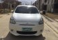 Mitsubishi Mirage matic 2013 white for sale-5