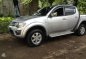 Mitsubishi Strada GLX V 4x4 2013 Silver For Sale -0