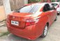 2015 Toyota Vios E AT Orange Sedan For Sale -2