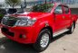 Toyota Hilux G 2013 4x4 MT Red Pickup For Sale -0
