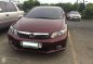 2013 Honda Civic 1.8 s MT Red Sedan For Sale -1