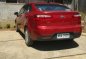 Kia Rio 2015 Manual Red Sedan For Sale -0