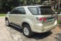 Fresh Toyota Fortuner 2012 AT Beige For Sale -0