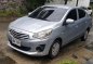 Mitsubishi Mirage G4 Glx 2015 MT Silver For Sale -0