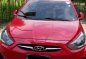 2012 Hyundai Accent AT Red Sedan For Sale -1