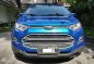 2017 Ford Ecosport Trend AT Blue SUV For Sale -1