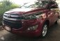 2017 Toyota Innova 2.8 E Automatic Red for sale-0