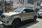 Toyota Fortuner V 2015 AT Silver SUV For Sale -0