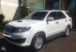 2012 Toyota Fortuner V 3.0 4x4 AT White For Sale -0