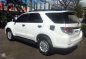 2012 Toyota Fortuner V 3.0 4x4 AT White For Sale -1